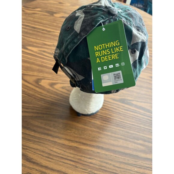 Infinity Her John Deere camouflage ball cap with concealed ponytail opening NWT - Picture 2 of 7